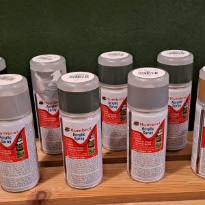Various New Humbrol Spray Paints